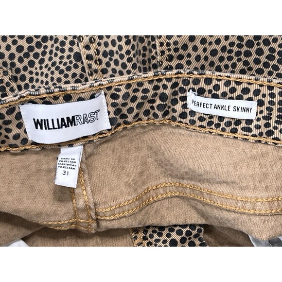 William Rast Jeans Women Perfect Skinny High Rise Stretch Animal Print 32 x 26 - Picture 4 of 8